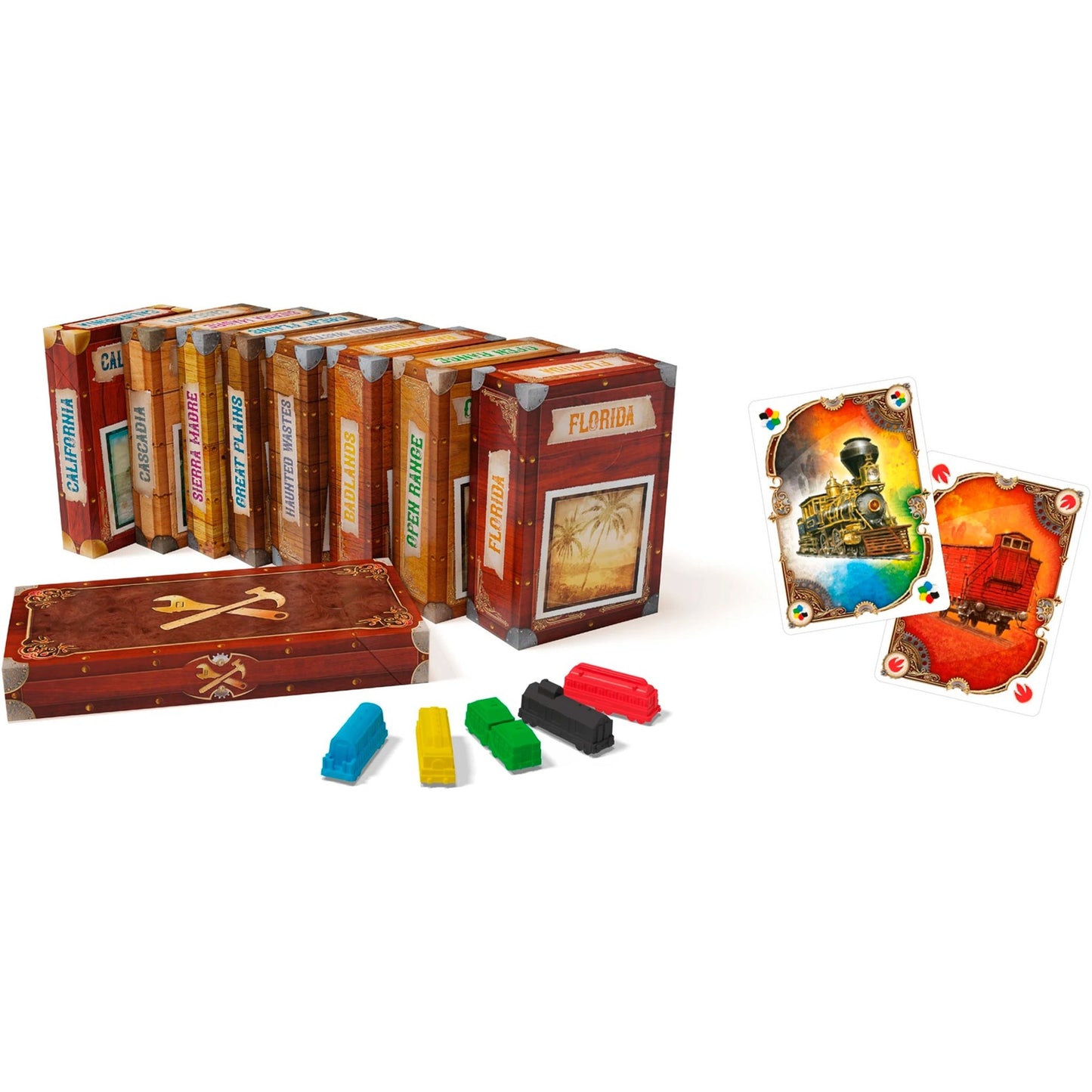 Asmodee Zug um Zug Legacy: Legenden des Westens, Brettspiel