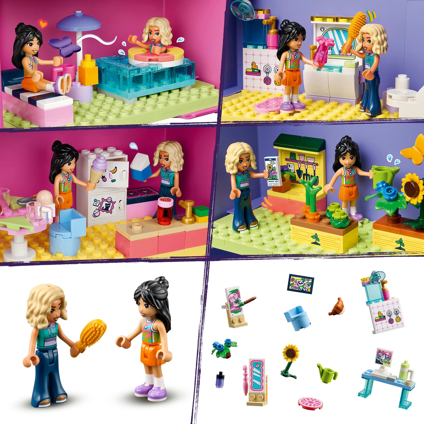 42697 Friends Kreativer Puppenhauskoffer, Konstruktionsspielzeug
