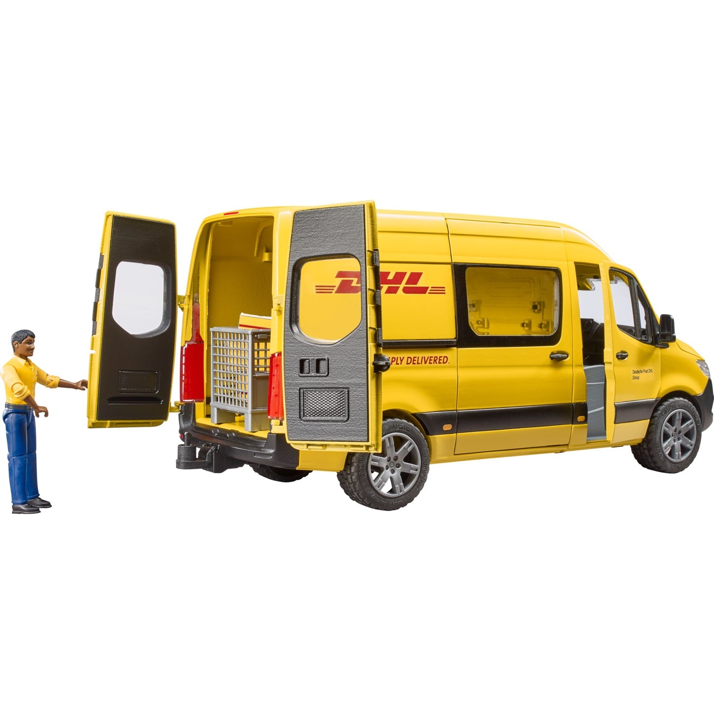 BRUDER MB Sprinter DHL mit Fahrer (gelb)