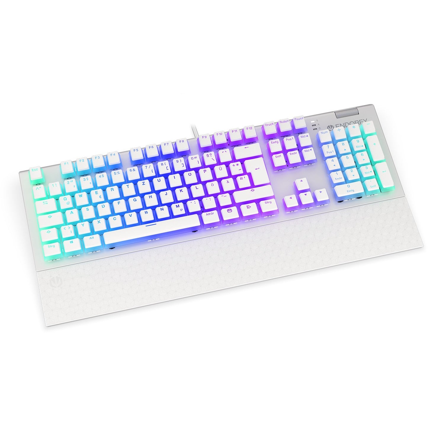 ENDORFY Omnis Pudding Onyx White (weiss, DE-Layout, Kailh RGB Brown)