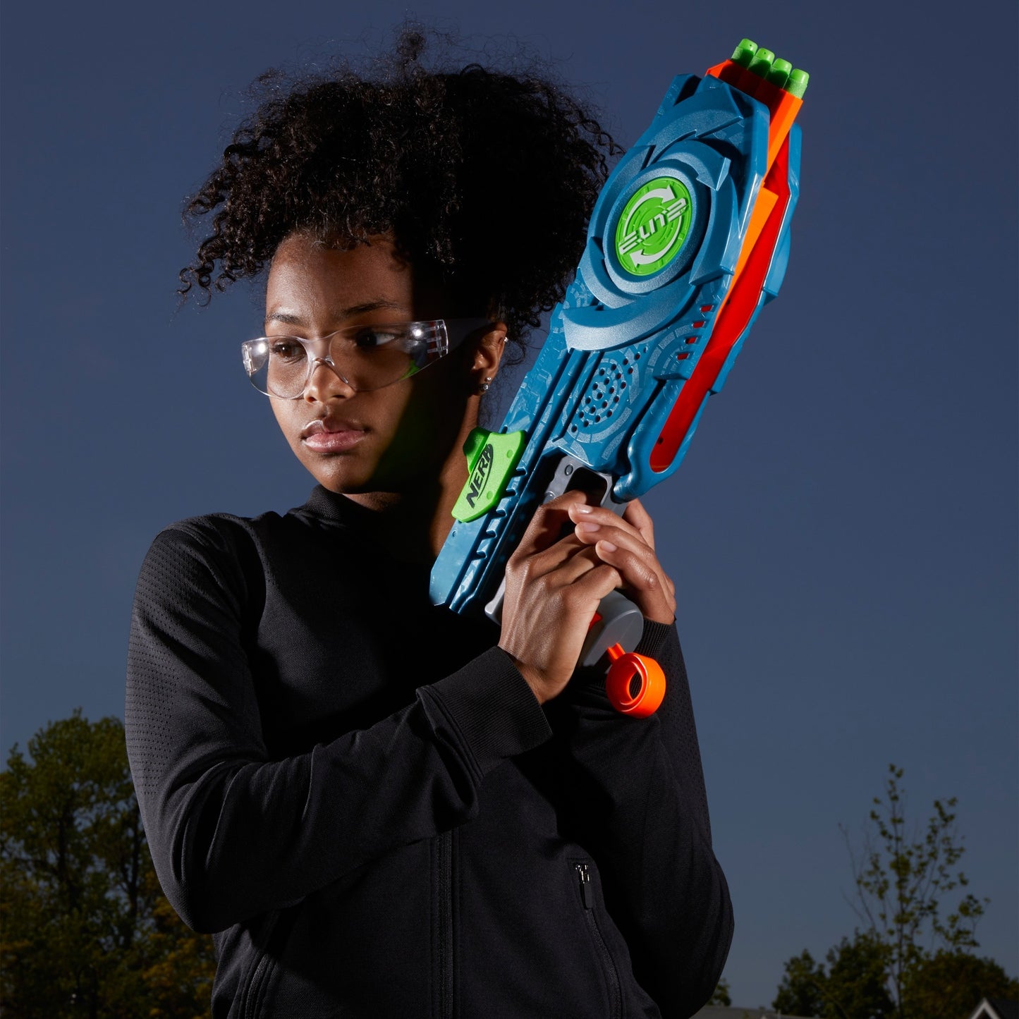 Hasbro Nerf Elite 2.0 Flipshots Flip-8, Nerf Gun (blaugrau/orange)