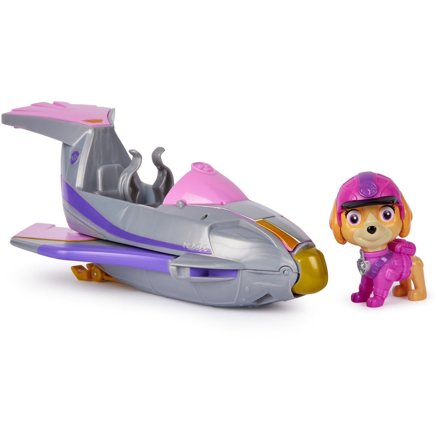 Spin Master Paw Patrol Jungle Pups - Falken-Fahrzeug mit Skye-Figur, Spielfahrzeug