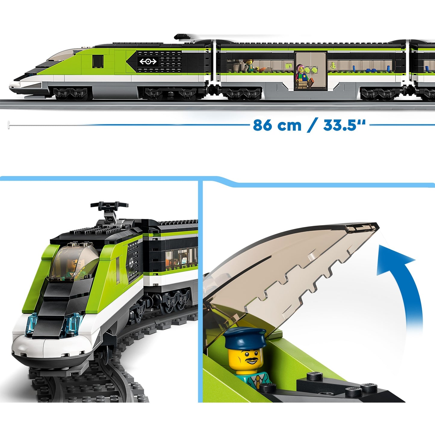 LEGO 60337 City Personen-Schnellzug, Konstruktionsspielzeug