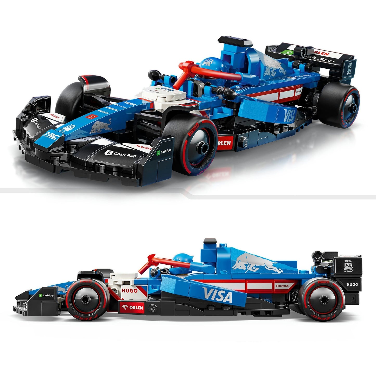 77246 Speed Champions Visa Cash App RB VCARB 01 F1 Rennauto, Konstruktionsspielzeug