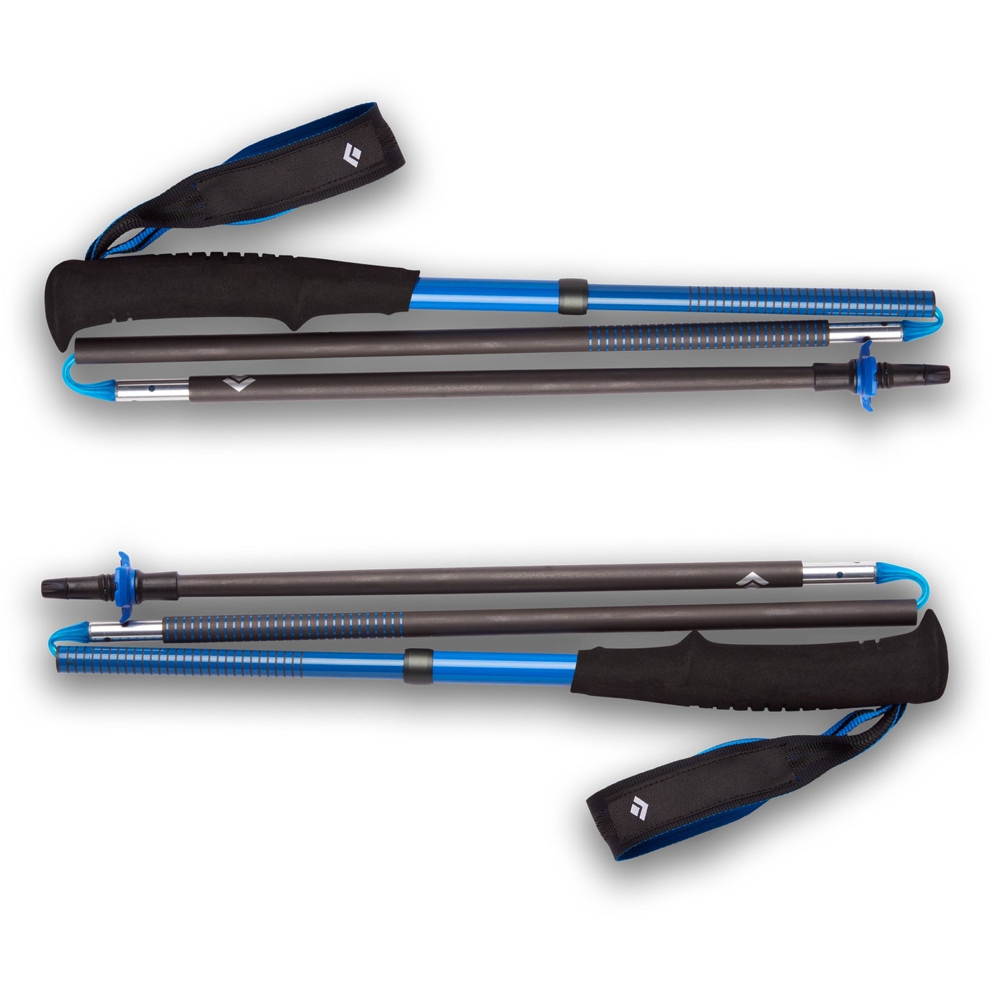 Black Diamond Trekkingstöcke Distance Carbon Z (blau, 1 Paar, 130 cm)