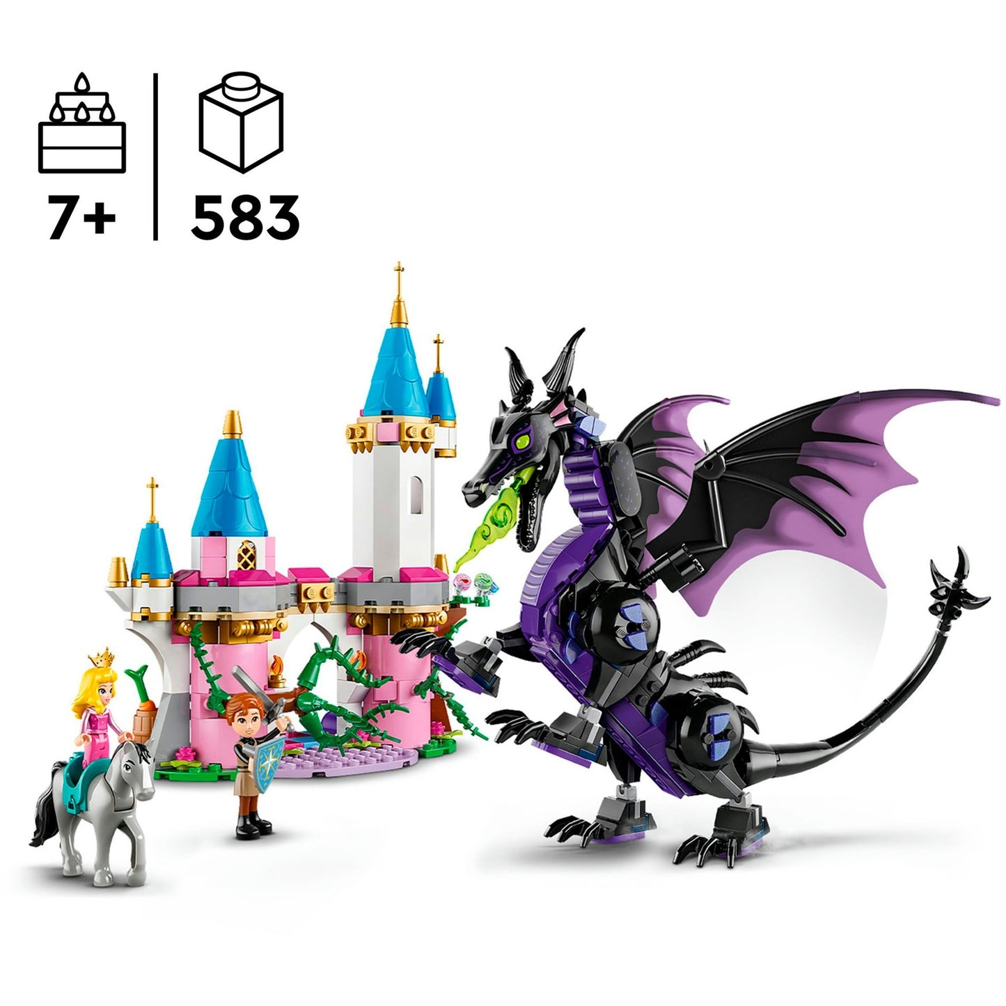 LEGO 43240 Disney Princess Malefiz als Drache, Konstruktionsspielzeug