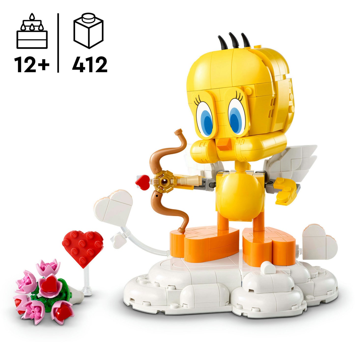40824 Looney Tunes Liebesbote Tweety, Konstruktionsspielzeug