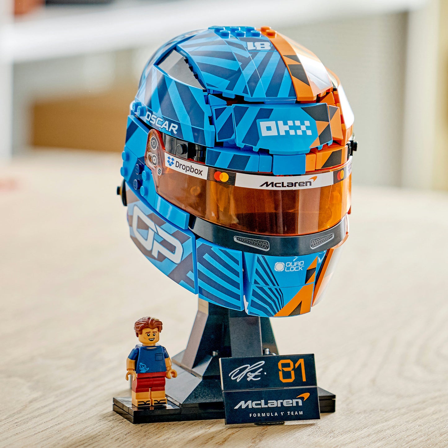 43017 Editions McLaren Mastercard F1 Team Oscar Piastri Helm, Konstruktionsspielzeug