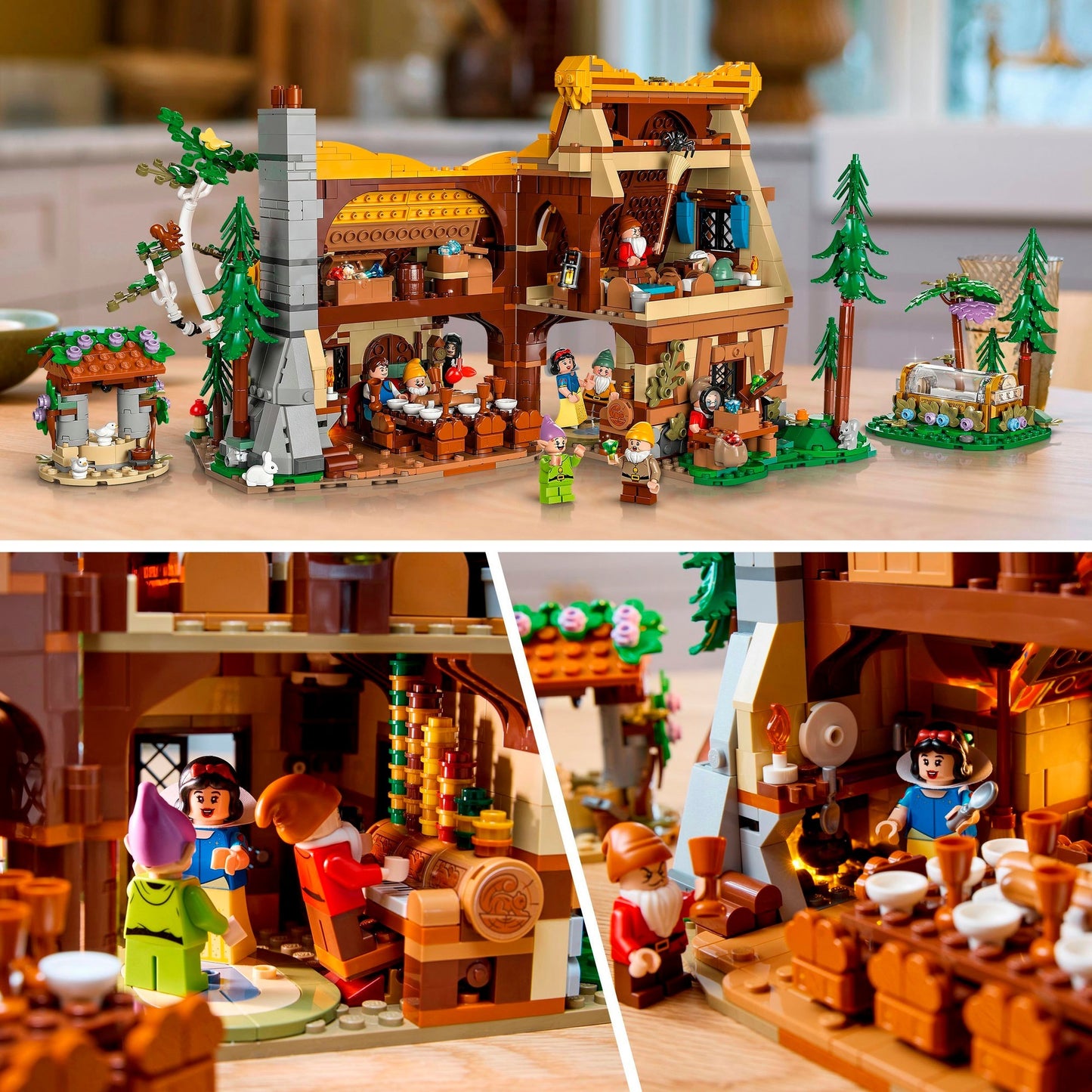 LEGO 43242 Disney Die Hütte von Schneewitchen und die sieben Zwergen, Konstruktionsspielzeug