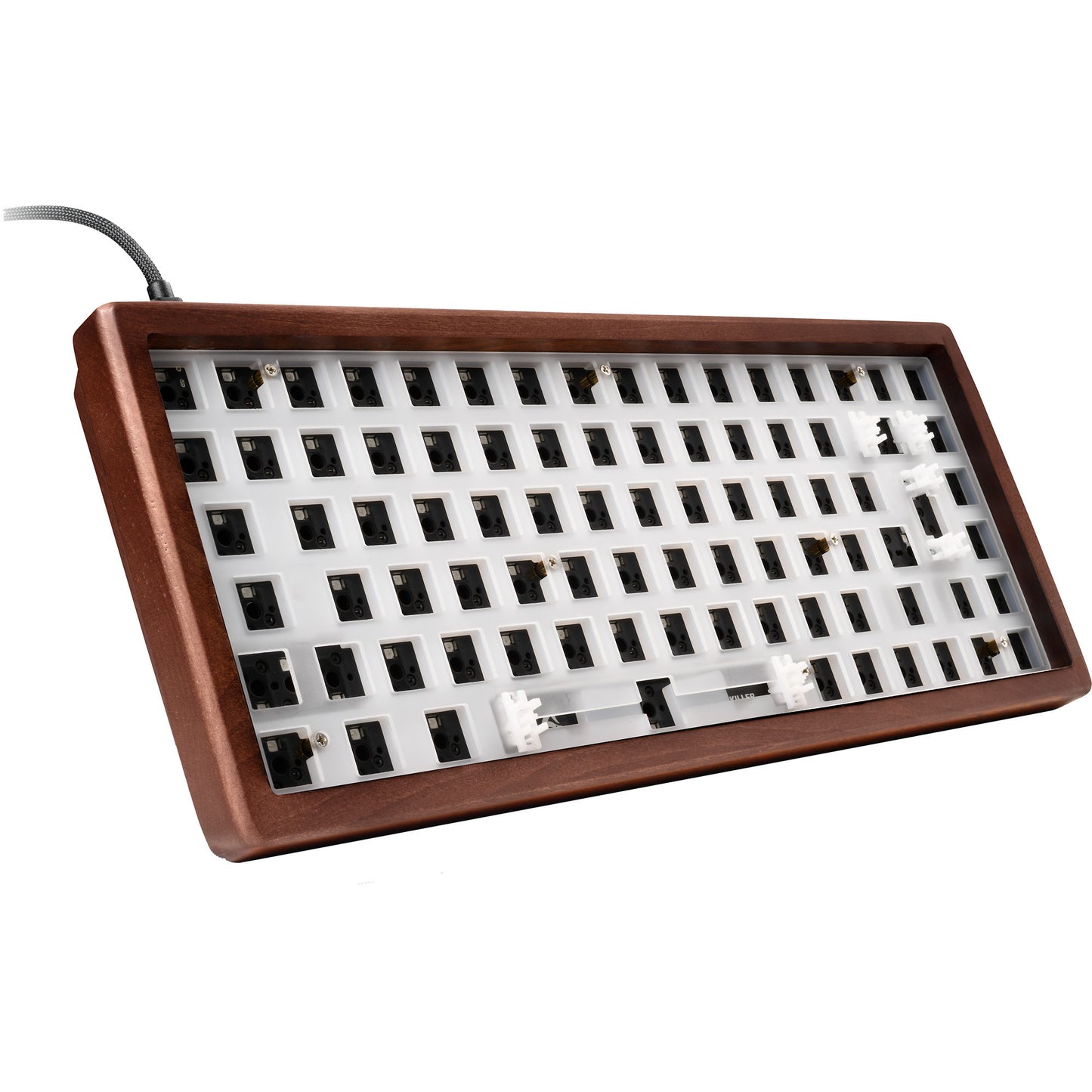 SKILLER SGK50 S3 Wood Barebone, Gaming-Tastatur