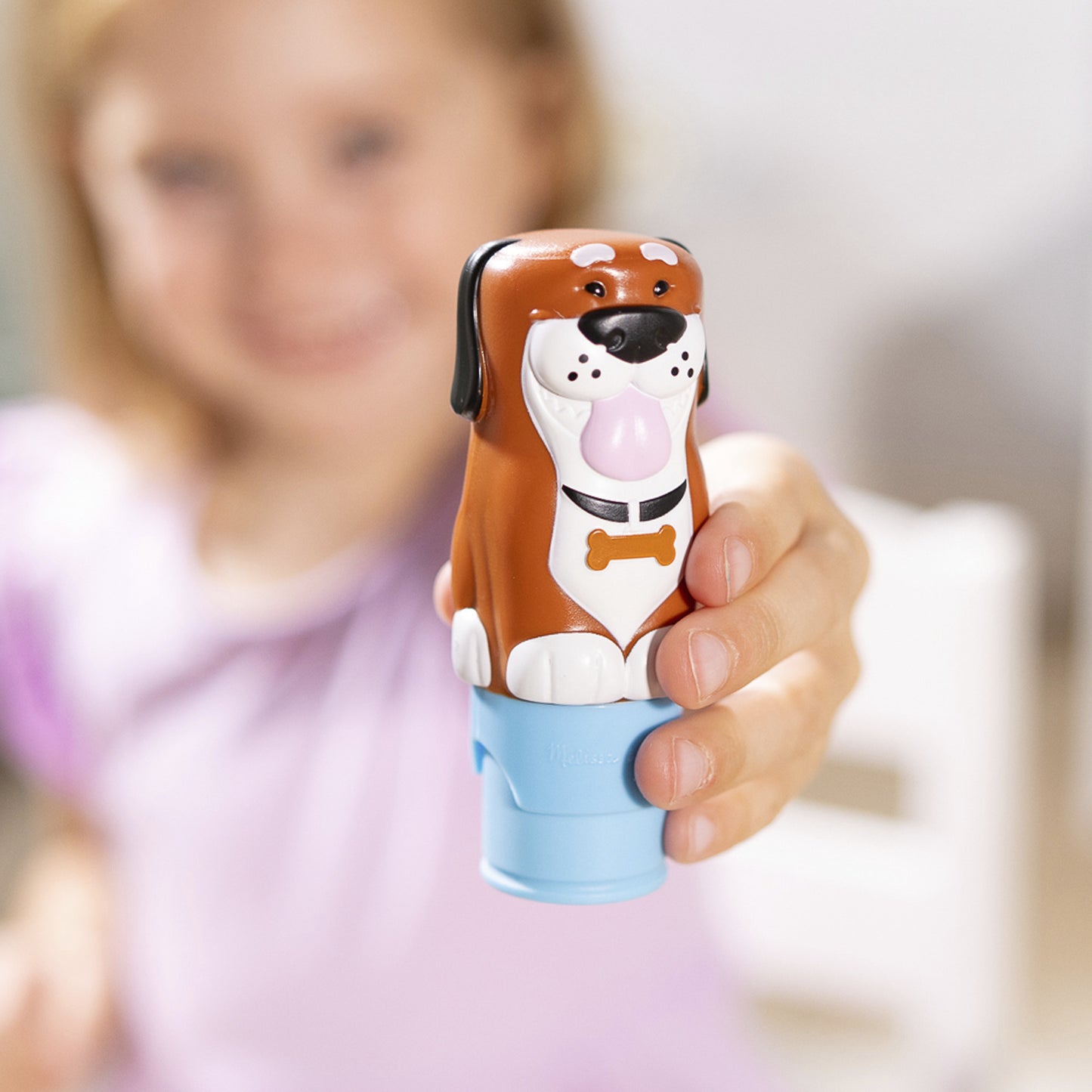 Melissa & Doug - Sticker WOW! Hund Aufkleberstempel & Block, Basteln