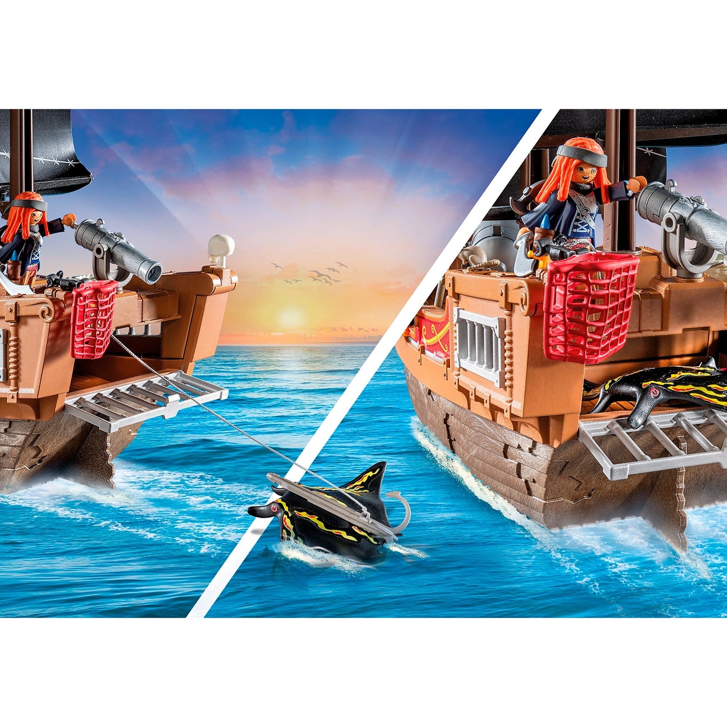PLAYMOBIL 71530 Pirates Großes Piratenschiff, Konstruktionsspielzeug