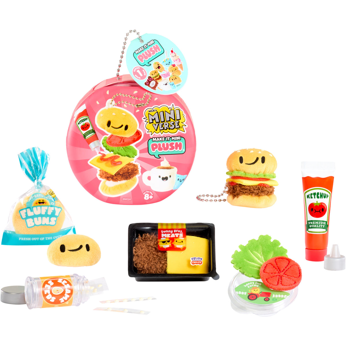 MGA's Miniverse - Make It Mini Plush DIY Food-Themed Plush Collectible Craft Kit, Basteln