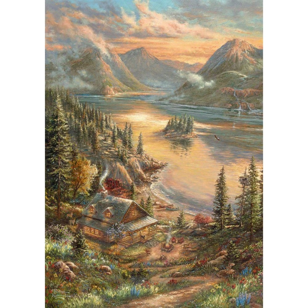 Schmidt Spiele Thomas Kinkade Studios: Pracht am Seeufer (500 Teile)