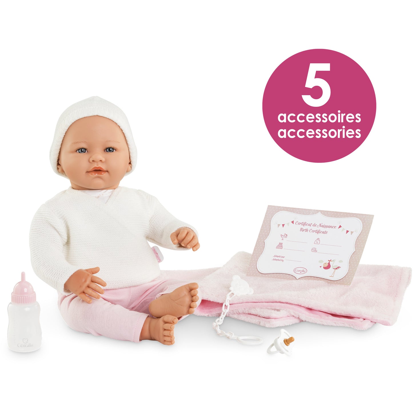 Mon Grand Poupon Rose Newborn, Puppe