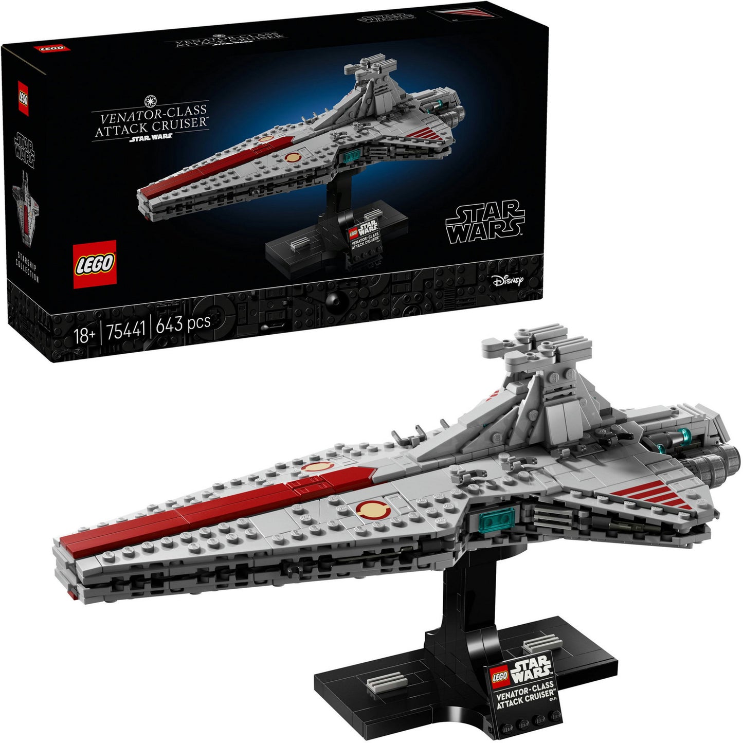 75441 Star Wars Angriffskreuzer der Venator-Klasse, Konstruktionsspielzeug