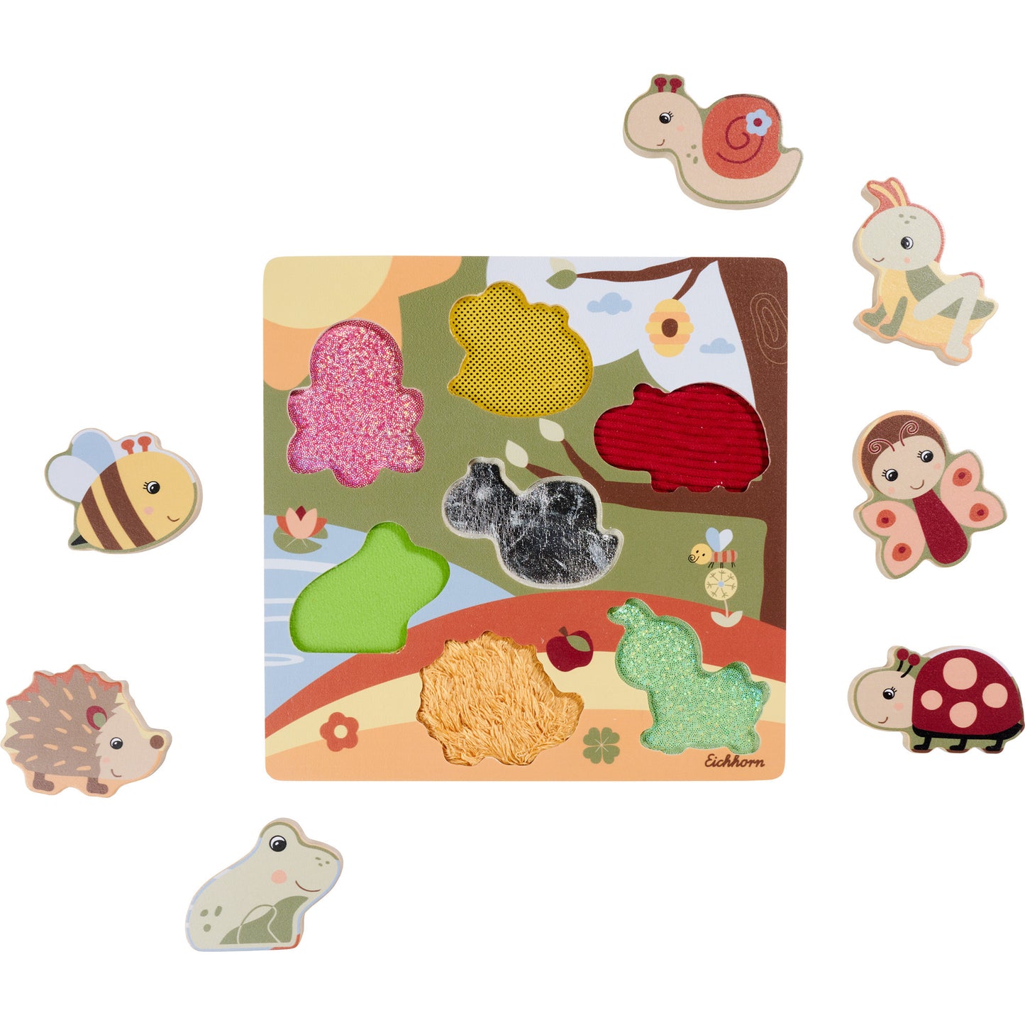 Fühlpuzzle mit Stoff