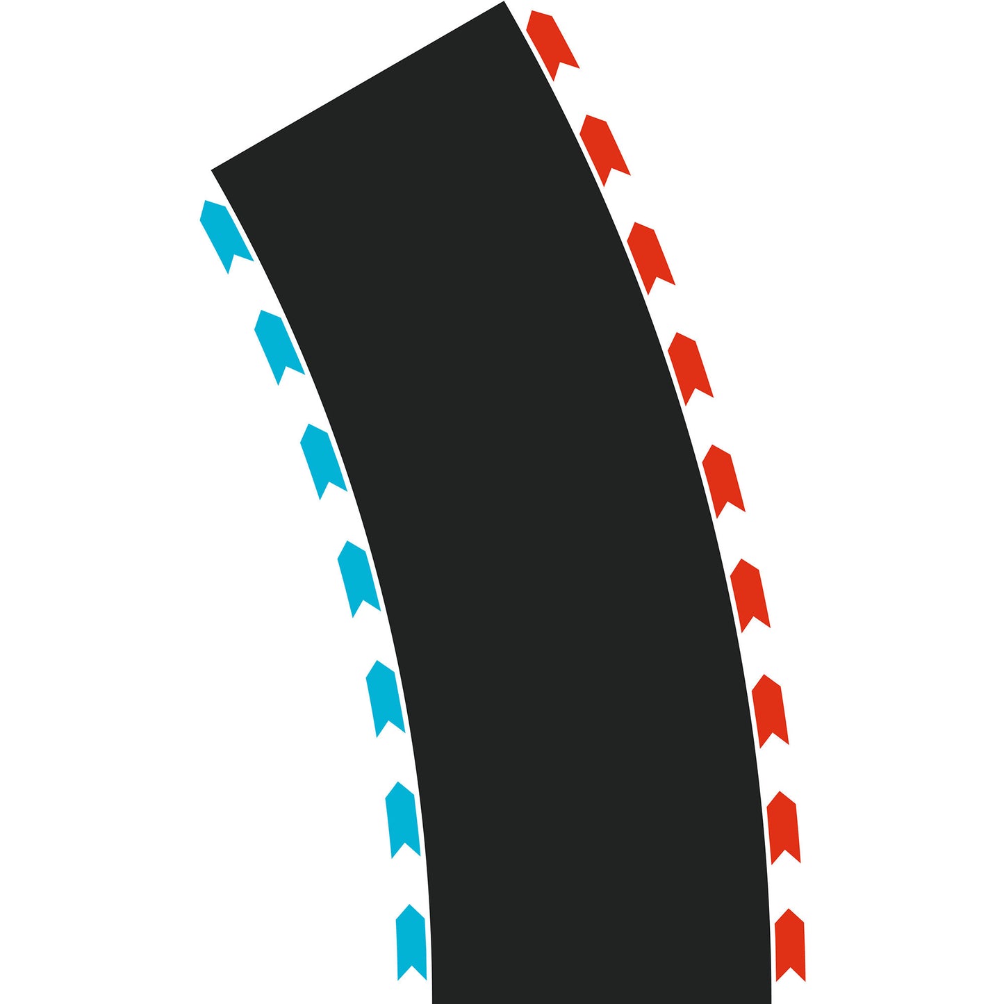 HYBRID Curves Radius 30°, Rennbahn