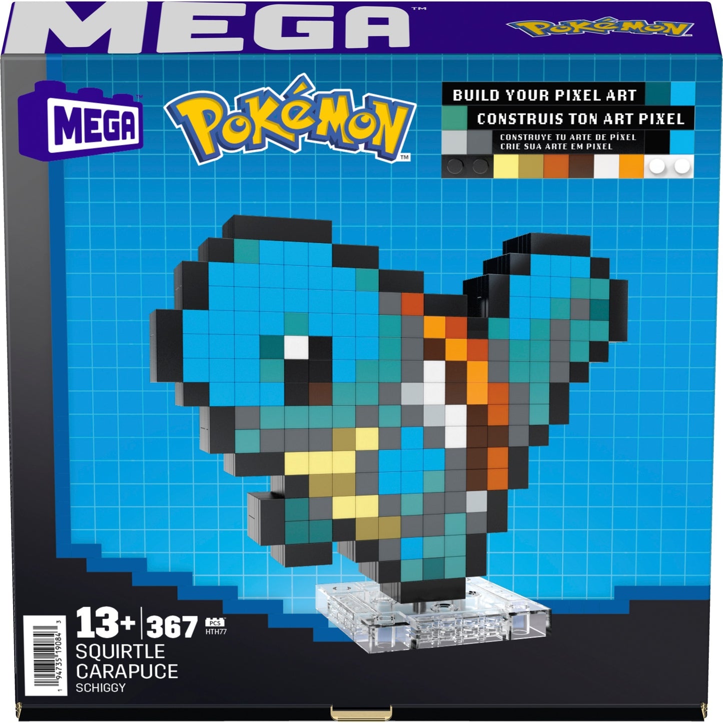 Mattel Pokémon Shiggy Pixel Art, Konstruktionsspielzeug
