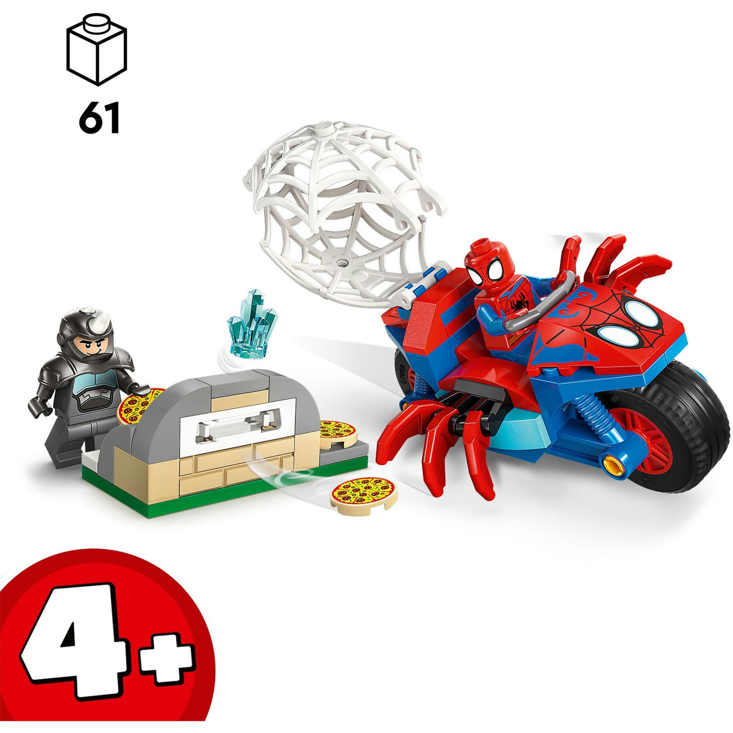11206 Marvel Spidey und seine Super-Freunde Spidey auf Motorrad vs. Rhino, Konstruktionsspielzeug