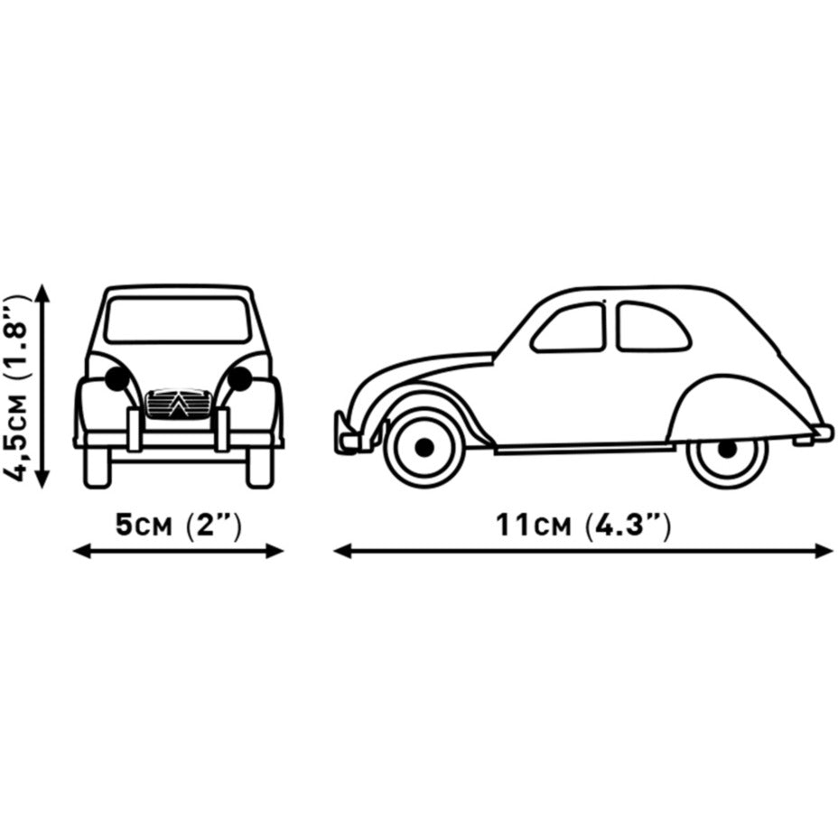 Citroen Type H Car Transporter & 2CV Type AZ, Konstruktionsspielzeug