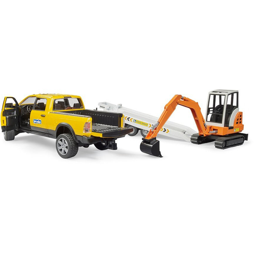 RAM Rental Service mit Minibagger, Modellfahrzeug