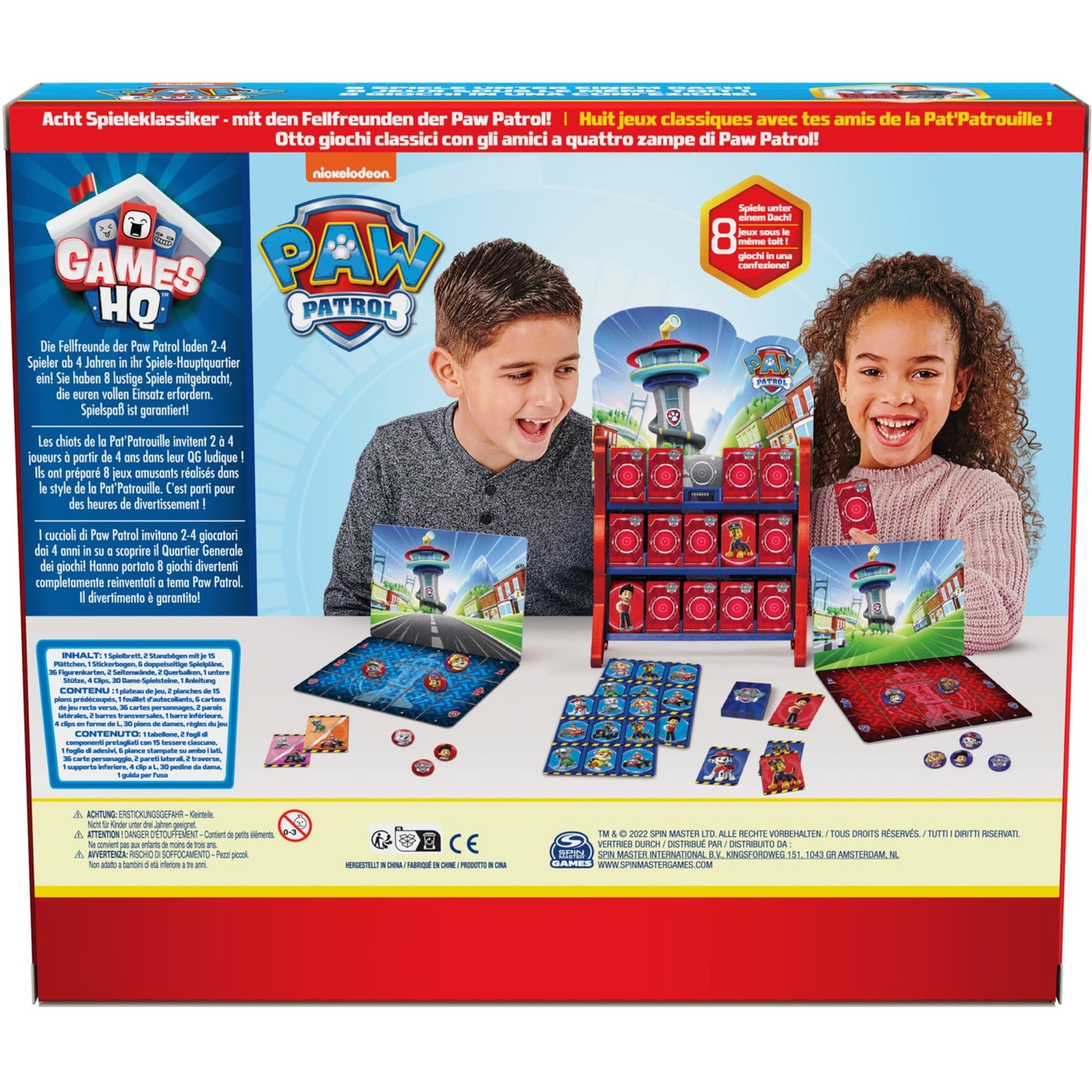 Spin Master Paw Patrol: Games HQ - Spielesammlung, Gesellschaftsspiel