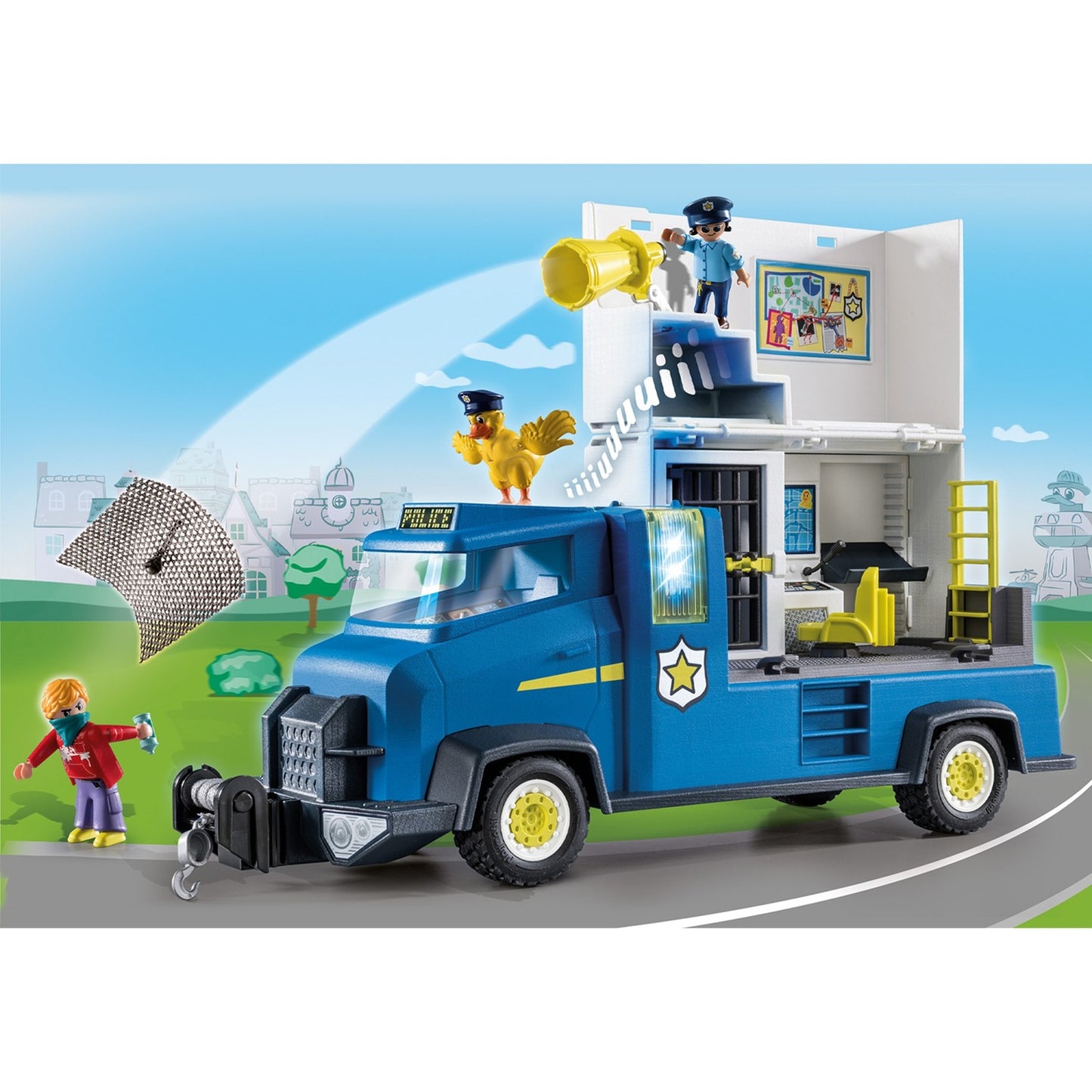 PLAYMOBIL 70912 DUCK ON CALL Polizei Truck, Konstruktionsspielzeug