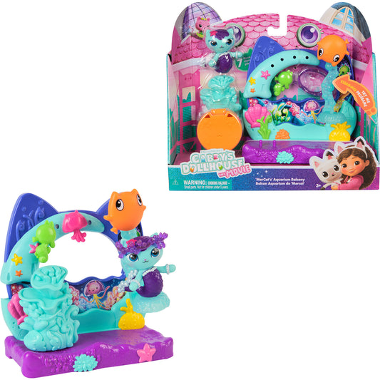 Gabby's Dollhouse: Der Film - Balkon-Spielset Merkätzchens Aquarium, Spielfigur