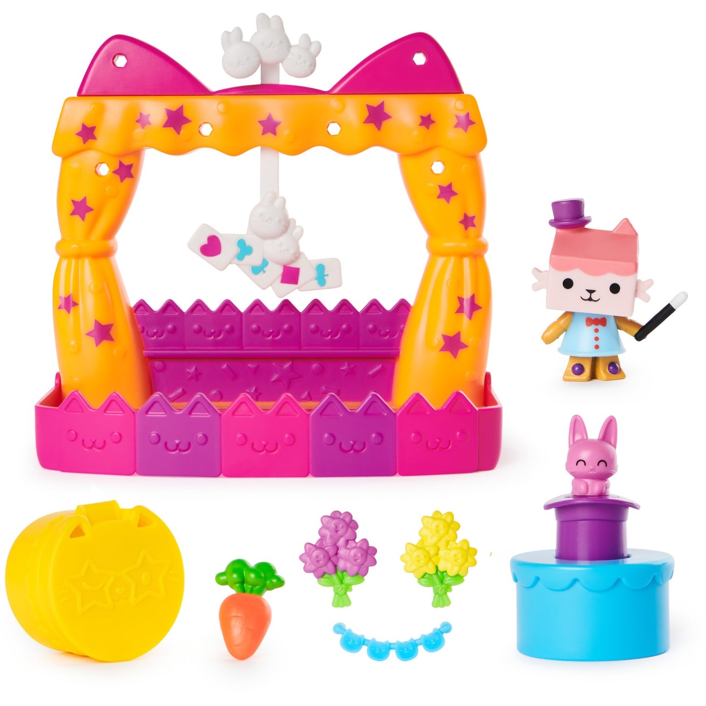 Spinmaster Gabby's Dollhouse - Balkon-Spielset Baby Box Talentwettbewerb