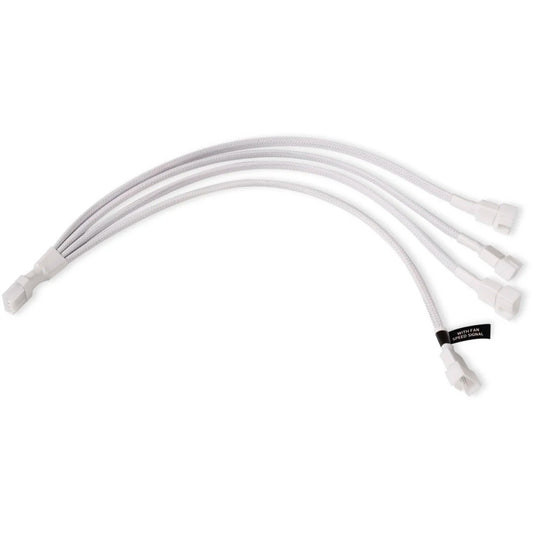 Alphacool Y-Kabelsplitter 4-Pin auf 4x 4-Pin PWM, 30cm (weiss)