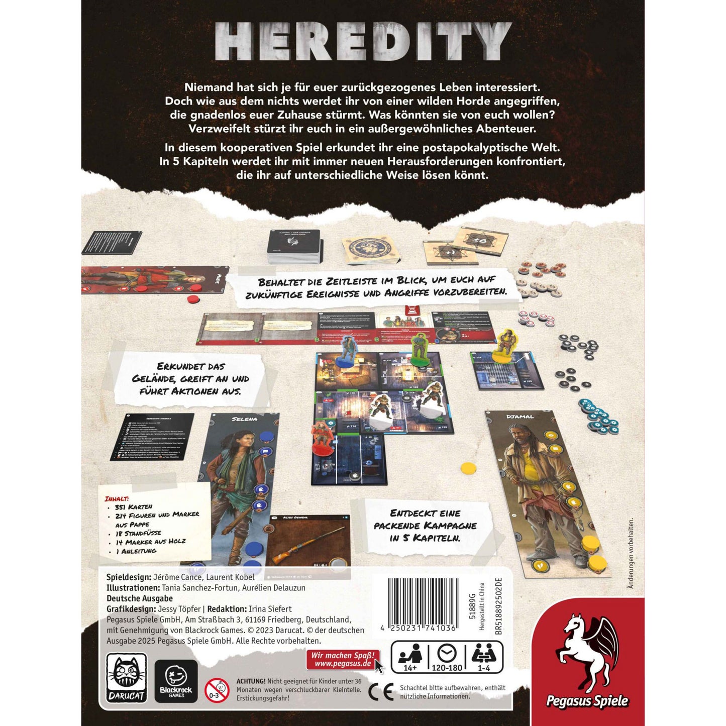 Heredity - Die Geschichte von Swan, Brettspiel