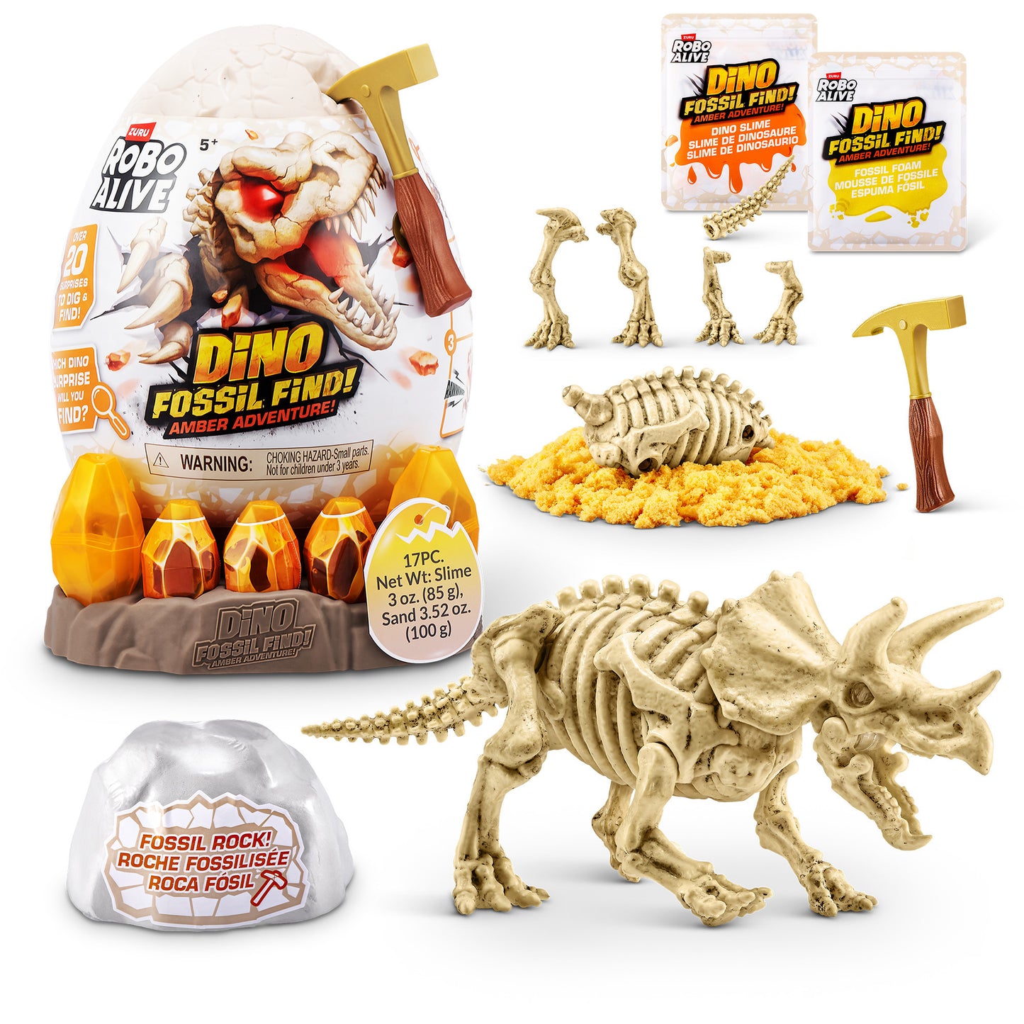 Robo Alive - Dino Fossil Find Amber Adventure, Spielfigur