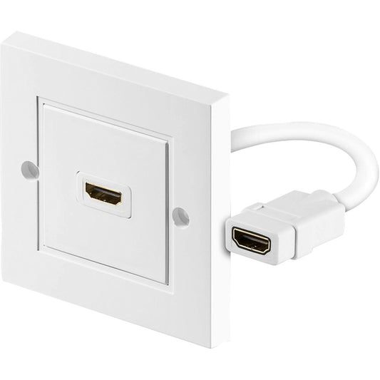 Goobay HDMI-Wanddose, Unterputz (weiss)