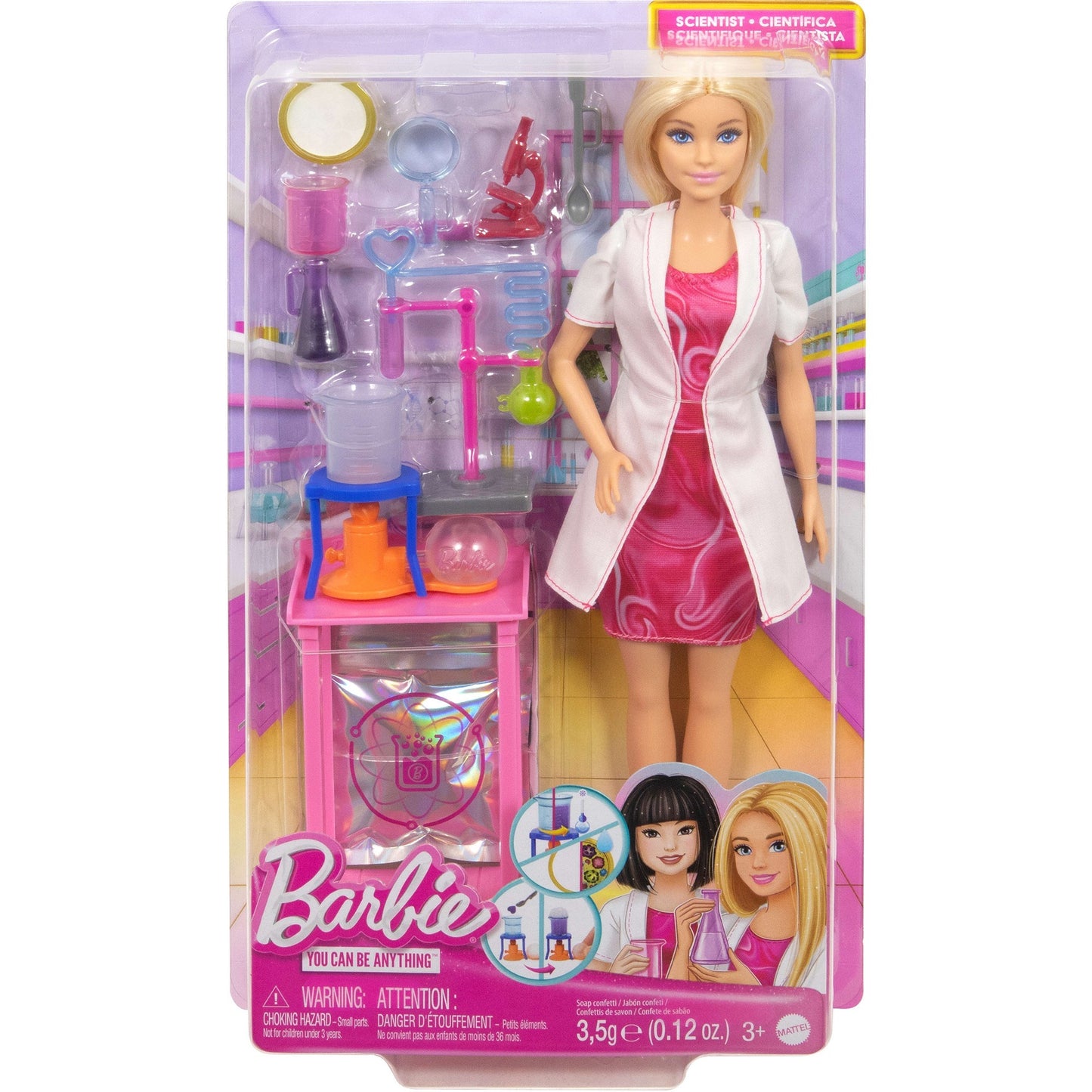 Barbie Wissenschaftlerin-Puppe und Zubehör
