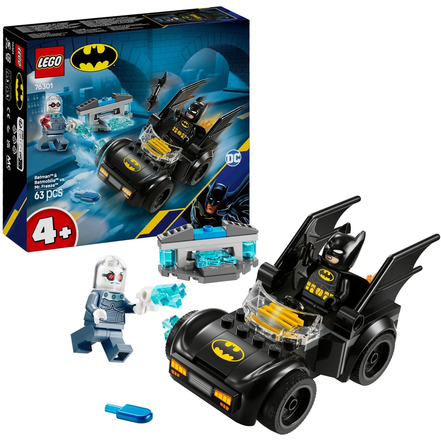 76301 DC Super Heroes Batman & Batmobil vs. Mr. Freeze, Konstruktionsspielzeug