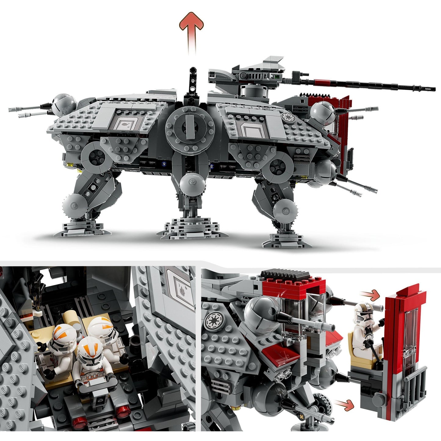 LEGO 75337 Star Wars AT-TE Walker, Konstruktionsspielzeug