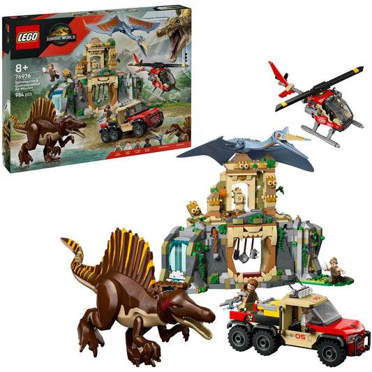 76976 Jurassic World Spinosaurier & Quetzalcoatlus: Hubschrauber-Einsatz, Konstruktionsspielzeug
