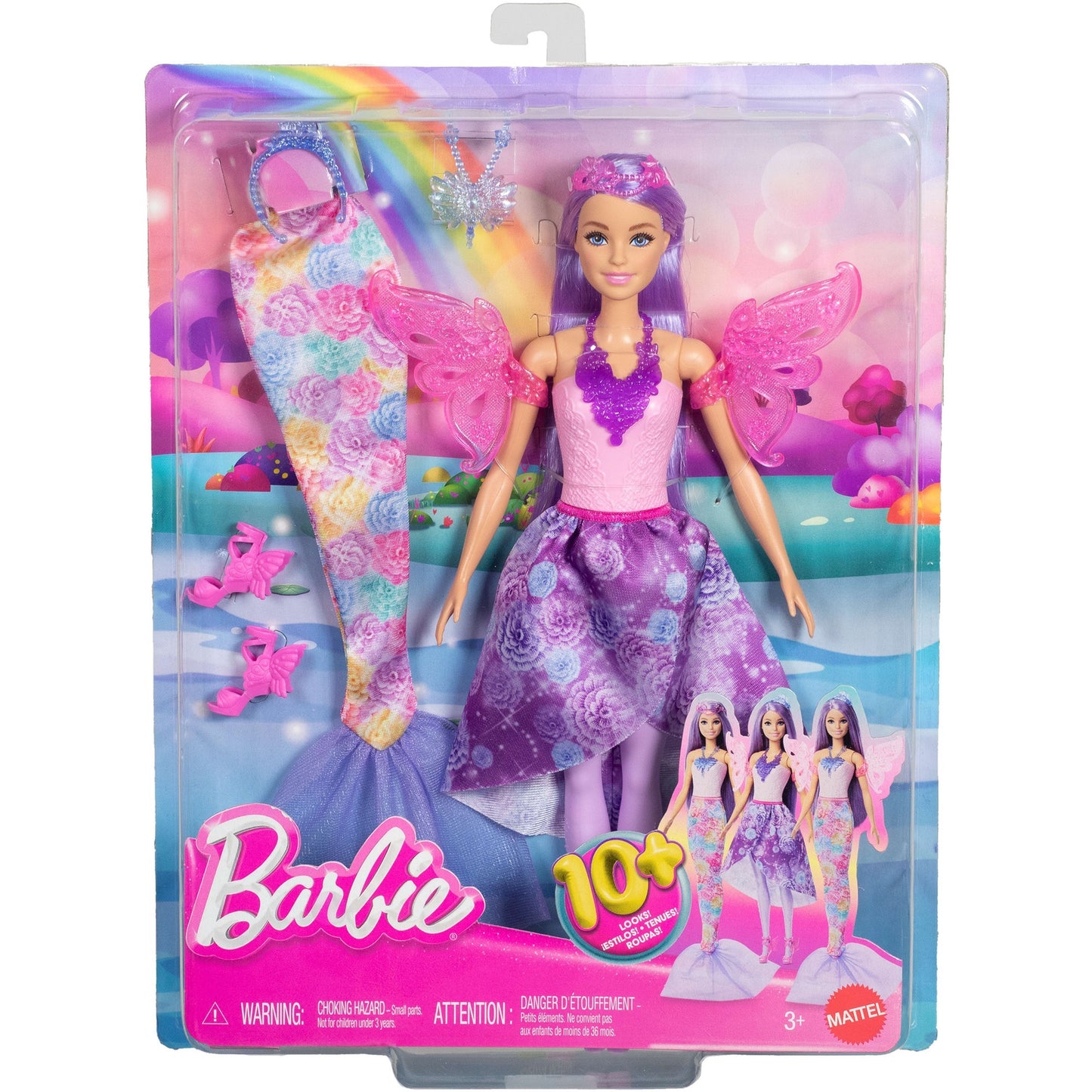 Barbie 3-in-1 Fantasy Puppe