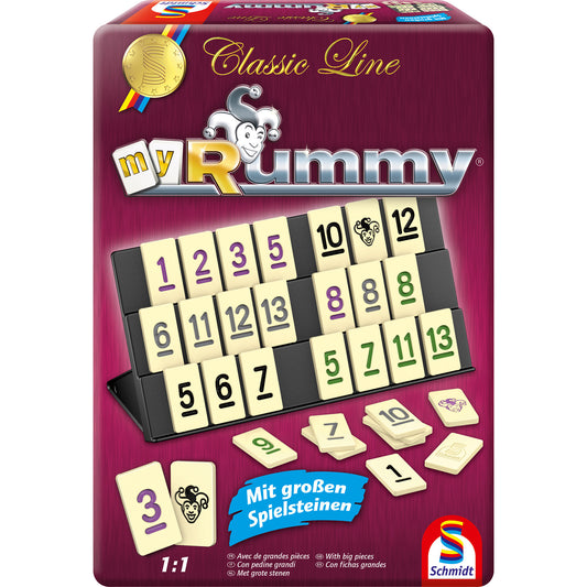 Classic Line MyRummy in Metalldose, Brettspiel
