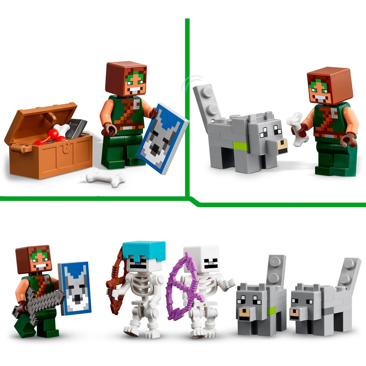 LEGO 21261 Minecraft Die Wolfsfestung, Konstruktionsspielzeug