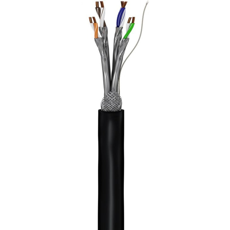 Goobay Outdoor Netzwerkabel Cat.7 S/FTP (PiMF) (schwarz, 100 Meter)