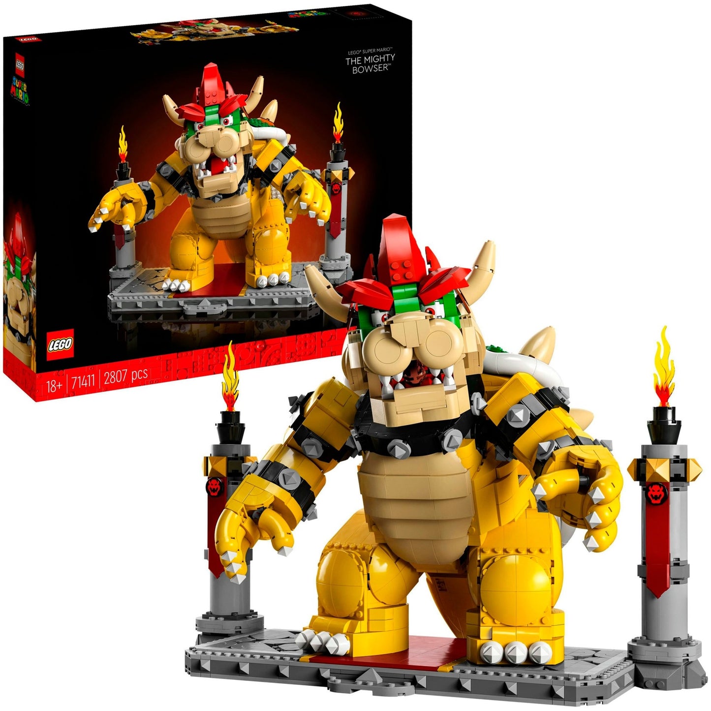 LEGO 71411 Super Mario - Der mächtige Bowser, Konstruktionsspielzeug