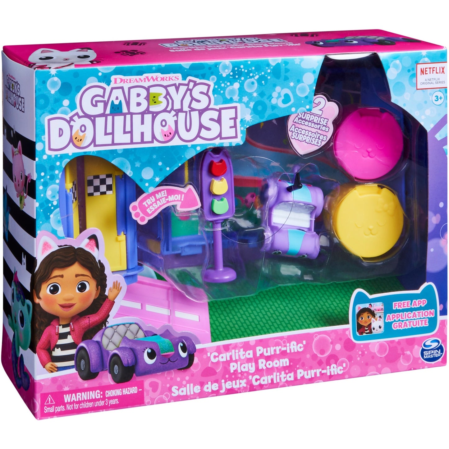 Spinmaster Gabby's Dollhouse Deluxe Room ? Purr-ific Play Room