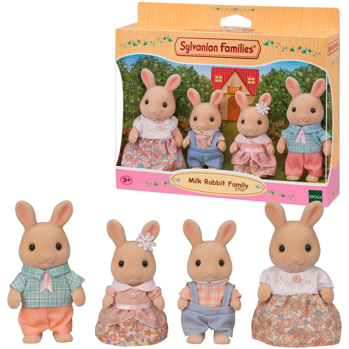 Sylvanian Families - Milchhasen Familie, Konstruktionsspielzeug
