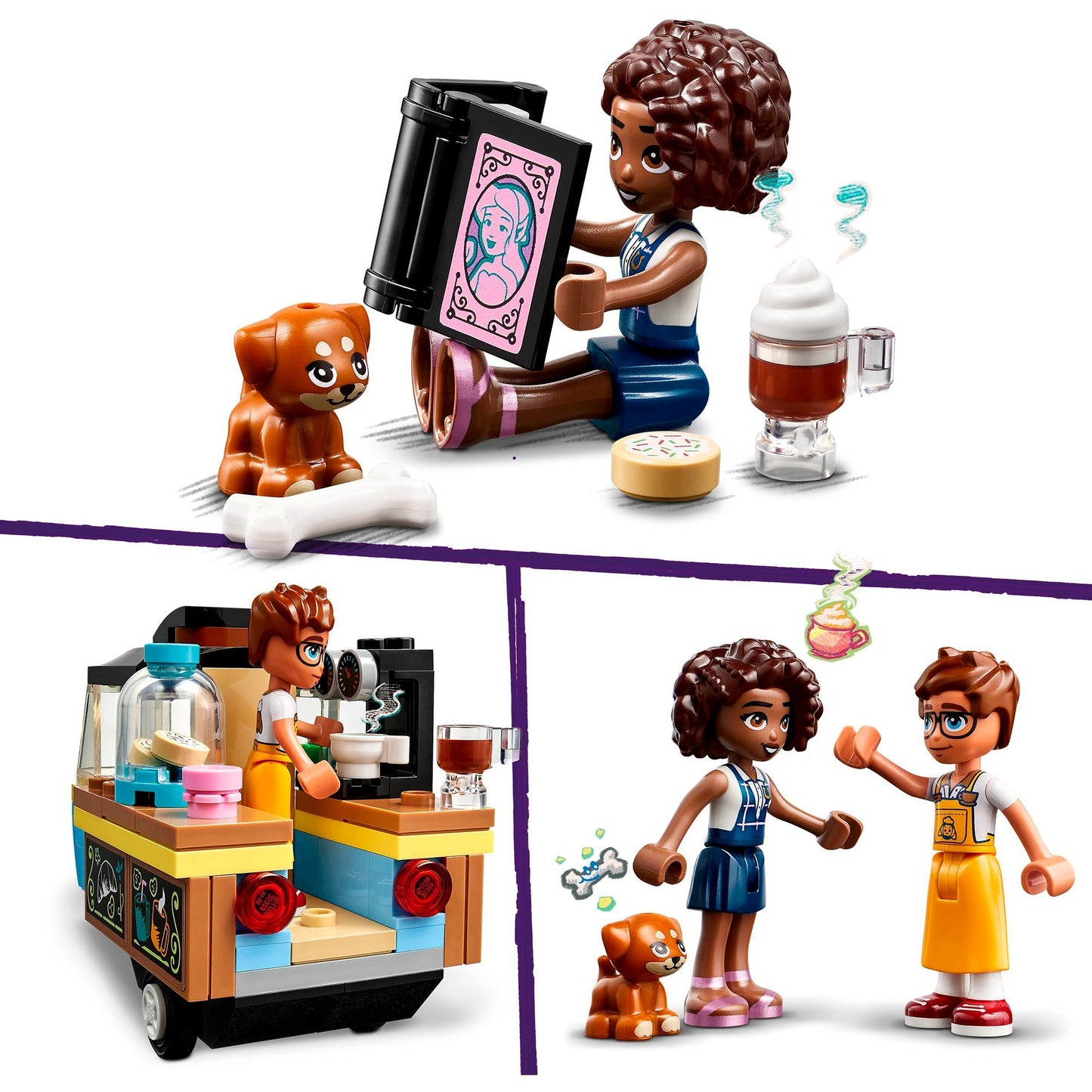 LEGO 42606 Friends Rollendes Café, Konstruktionsspielzeug