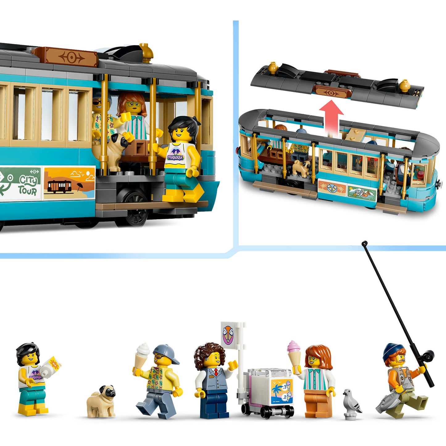 60506 City Klassische Strandstrassenbahn, Konstruktionsspielzeug