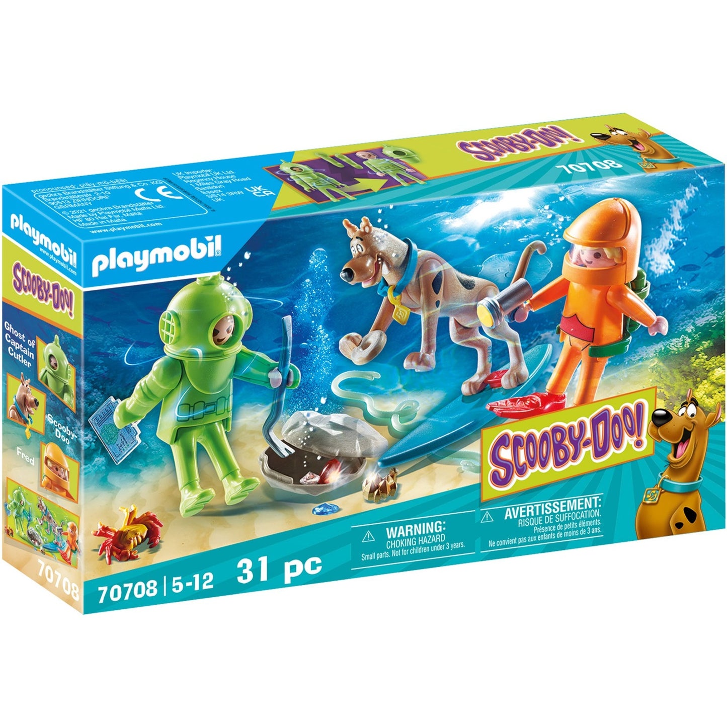 PLAYMOBIL 70708 SCOOBY-DOO! Abenteuer mit Ghost of Captain Cutler, Konstruktionsspielzeug