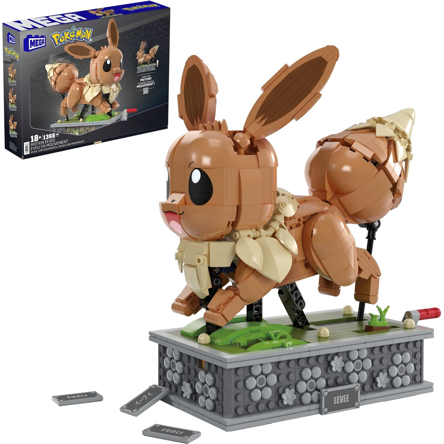 Mattel MEGA Pokémon Motion Evoli, Konstruktionsspielzeug