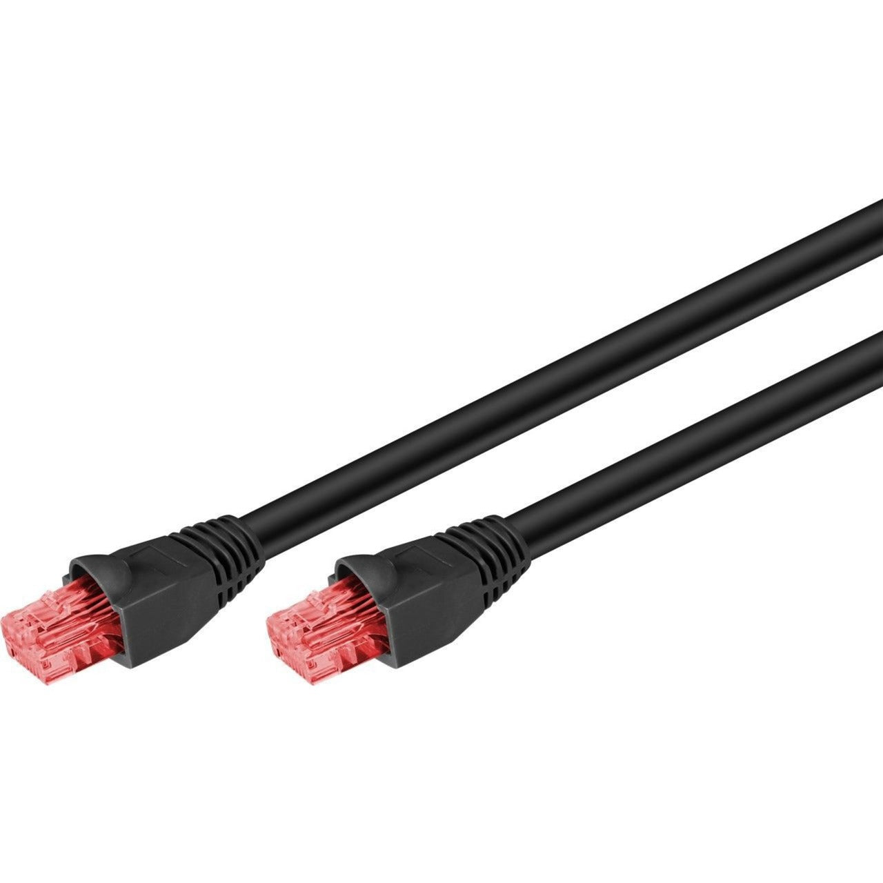 Goobay CAT.6 Outdoor-Patchkabel U/UTP (schwarz, 30 Meter)
